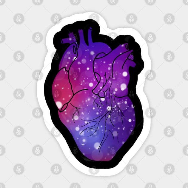 Cosmic heart Sticker by HoloSayer